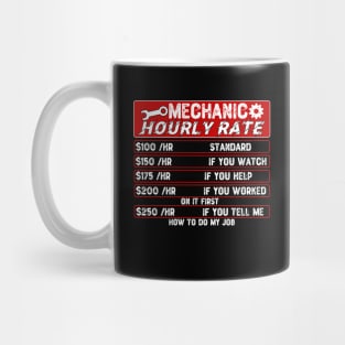 Mechanic Hourly Rate Mug